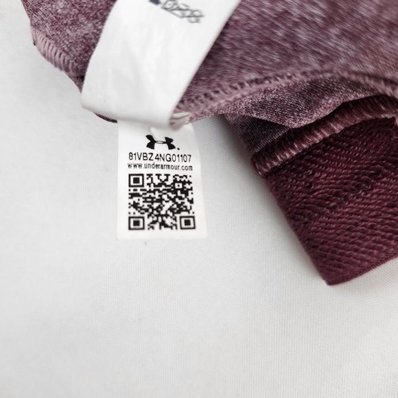 Under Armour Purple Heathered Sports Bra Mid Crossback Compression Large - Picture 5 of 9